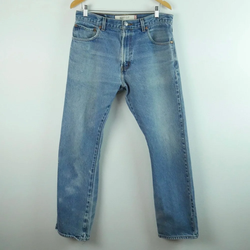 Levis 517‎ Mens Bootcut Jeans Butler Fade Denim 34 x 34 Y2K Distressed Western